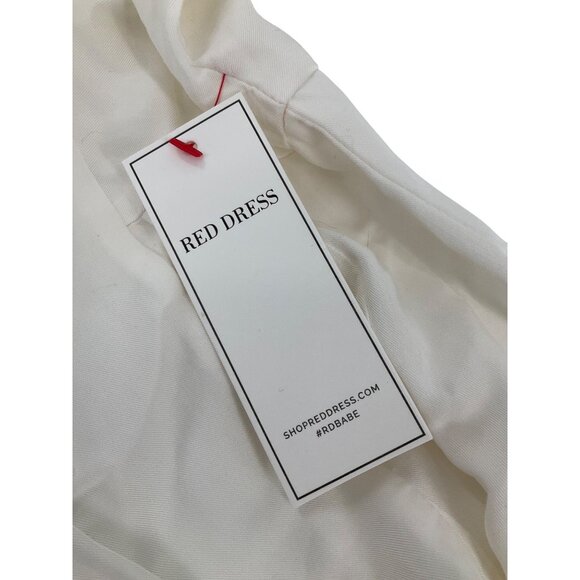 Palms Away White Flowy Long-Sleeve Tunic Dress boutique M coastal minimalist - Picture 6 of 7